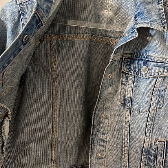 Gap Girls kids size large denim jacket stone washed - Picture 11 of 11